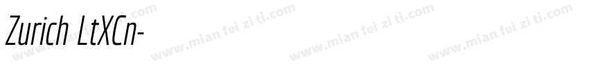 Zurich LtXCn字体转换